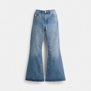 COACH® Denim Boot Cut Jeans Nohavice Damske Modre | SKSGS452