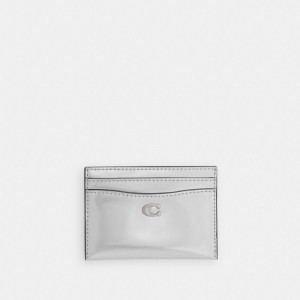 COACH® Essential In Metallic Puzdro Na Kartu Damske Strieborne Strieborne | SKMQS749