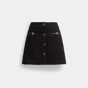 COACH® Heritage C Boucle Mini Sukna Damske Čierne | SKWNN465