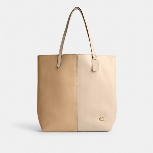 COACH® North In Colorblock Tote Damske Biele Viacfarebný | SKTCP936