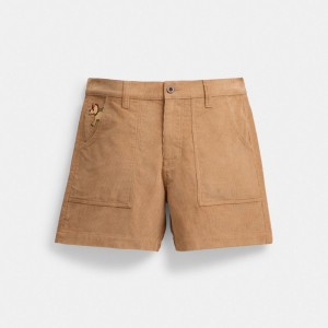 COACH® X Observed By Us Corduroy Short Panske Hnede | SKNWY176